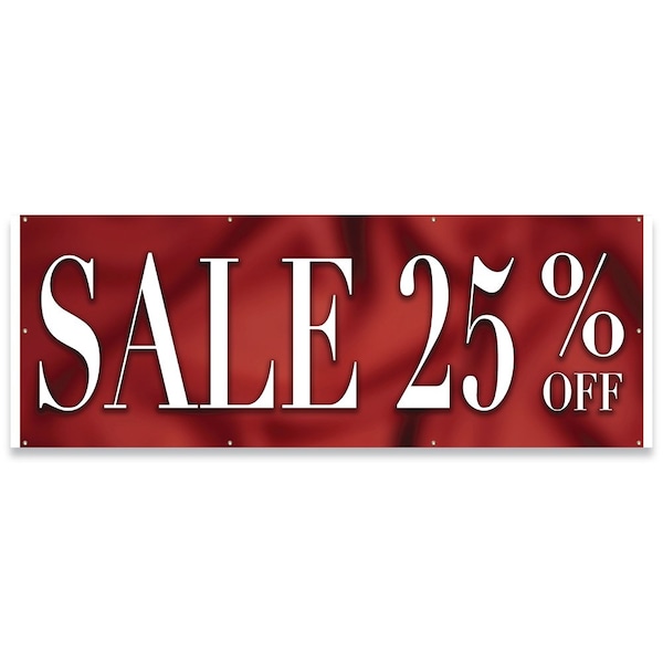 Sale 25% Off Banner Concession Stand Food Truck Single Sided